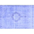 thumbnail image 1 of Ahgly Company Machine Washable Indoor Rectangle Medallion Blue Traditional Area Rugs, 8' x 10', 1 of 4