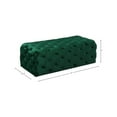 thumbnail image 3 of Meridian Furniture Casey Button Tufted Green Velvet Ottoman and Bench, 3 of 4