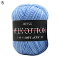 thumbnail image 5 of Opvise 3 Strands Colorful Cotton Crochet Knitting Baby Clothes Doll Sweater Woolen Yarn 23, 5 of 8