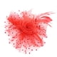 thumbnail image 1 of Diadema elegante con plumas de malla y flores para mujer, para fiestas de té, tocado, sombrero de iglesia Rojo, 1 of 8