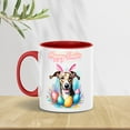 thumbnail image 3 of Happy Easter Whippet with Bunny Ear Headband and Flowers 11oz Accent Two-tone Mug Dog Lover Coffee Tea Cup - 13001, 3 of 5