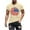 Beige, variant on HOMADLES Men Flag Graphic Tee Independence Day Crewneck Muscle Stretch T Shirt Short Sleeve White M