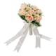 thumbnail image 3 of Ramos de boda ramo de flores artificiales de seda para novia, boda, fiesta e iglesia, color rosa, 3 of 14