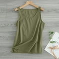 thumbnail image 5 of Tittly Womens Tank Tops Vest for Women Womens Workout O Neck Sleeveless Breathable Tank Casual Tops Shirt Sleeveless Tops for Women Summer Tops Green XL, 5 of 5
