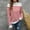 *Red, variant on ClodeEU Women's Striped Stand Neck Long Sleeve Sweaters，Casual LightweightKnit Pullover Tops Red,Womens Plus M
