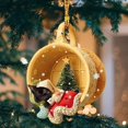 thumbnail image 2 of Adorno colgante de perro de Navidad/Ornamento colgante interior del coche/Ornamento de de Navidad/Ornamento colgante de acrílico, vacaciones Estilo A, 2 of 8