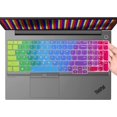thumbnail image 3 of Funda para teclado Lenovo ThinkPad E15 Gen 4 3 2 T15 T15p T15g L15 Gen 2 1 P51s P52 P52s P53 P72 P73/ThinkPad E580 E590 E595 L580 L590/ThinkPad T570 T575 T580 T590 de 15,6", color arcoíris, 3 of 4