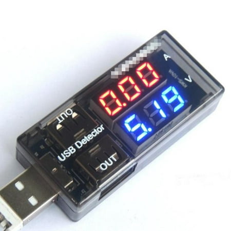 5A/9V LED Display Multi Tester Dual USB Output Current Detector for Phone Charger, Power (Best 12v Power Bank)