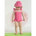 thumbnail image 6 of Usaibhir Baby Girls Swimsuit Toddler Ruffled Bikini One-Piece Swimwear Baby Girl Bathing Suits Kids Swimming Bathing Beachwear 12M-4Y, 6 of 10