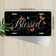 thumbnail image 2 of Blessed with Butterflies Front License Plate, Metal License Plate, Funny Standard Plates Personalized Novelty Decorative For Men/Women/Boys/Girls Car 6×12 Inch, 2 of 6