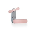 thumbnail image 1 of Injueey Ventilador de mano Personal recargable 2 velocidades Refrigeración portátil ajustable Refrigerador de trabajo de oficina al aire Electrodomésticos Rosado, 1 of 6