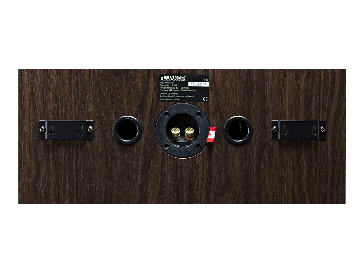 Fluance Signature Series HFCW - Center channel speaker - for home theater - 40 Watt - 2-way - natural walnut - image 5 of 6