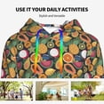 thumbnail image 4 of Kdxio Tropical Fruits Print Womens Oversized Hoodies Sweatshirts Hooded Pullover Tops Sweaters Casual-XX-Large, 4 of 7