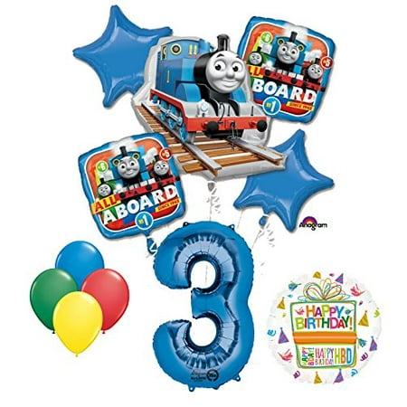 Hallmark Birthday Train - The Ultimate Thomas the Train Engine 3rd Birthday Party Supplies