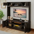thumbnail image 2 of Dextrus Large TV Stand with Storage for TVs up to 65", Farmhouse Entertainment Center with Storage, Rustick Oak, 2 of 10