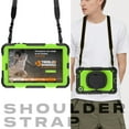thumbnail image 7 of for Lenovo Tab M8 4th Gen Case 8 inch 2024/2023, 360 Rotating Shockproof Cover with Stand, Handle, Shoulder Strap, Lime Panel, 7 of 7