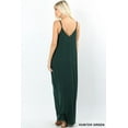 thumbnail image 3 of Women V-NECK ADJUSTABLE STRAPS CAMI MAXI DRESS WITH SIDE POCKETS, 3 of 3