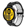 thumbnail image 1 of ALMNVO No Gaps Band for Samsung Galaxy Watch 4 44mm 40mm Wristband Belt Sport Silicone Bracelet Galaxy Watch 4 Classic 46mm 42mm Strap -black white, 1 of 7