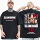 thumbnail image 3 of Camiseta de Slam Dunk para hombre y mujer, camisa Vintage de gran tamaño de Manga de baloncesto, 100% algodón, Sakuragi, Hanamichi, kaade Rukawa, 3 of 4