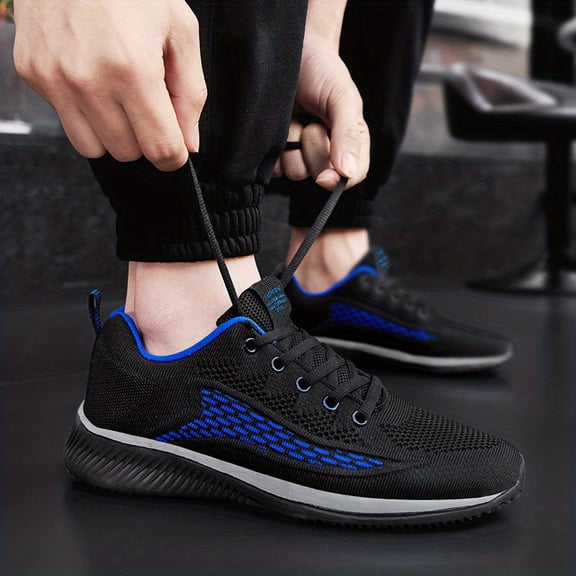 Men's For Running Jogging Trendy Knitted Breathable Lightweight Comfy Sneakers