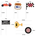 thumbnail image 3 of 12pcs Racing Car Trophy Checkered Flag Toppers Funny Picks Paper Cupcake Decor Party Supplies (2pcs Each Style), 3 of 5