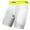 White/Optic Yellow, variant on Franklin Sports Adult Baseball Compression Sliding Shorts with Cup Pocket, Black, Adult Small
