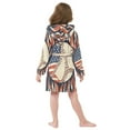 thumbnail image 7 of FORMRS Niños Bathrobe Unisex Hooded Robe Soft Plush Pajamas Sleepwear, Size 7-9T, Baseball Pattern, 7 of 7