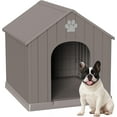 thumbnail image 2 of 38 Inch Large Dog House with Waterproof- Indoor & Outdoor Pet Shelter for Small to Large Dogs, Easy Clean & Quick Assembly,Grey, 2 of 14