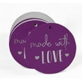 thumbnail image 2 of Inkdotpot 50 Pack Real Silver Foil Paper Tag Made With Love Text Favor Hang Tag, 2 of 6