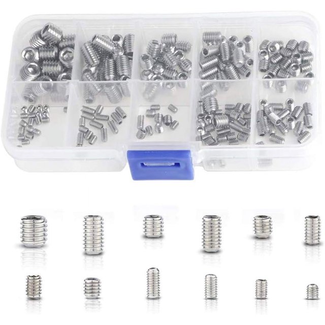 Home Appliance Hero, Stainless Steel Socket Set Screws Full Thread For Robust Office Appliances Fixing, Hexagon Socket Grub Screws 304 Stainless Steel (High Quality)