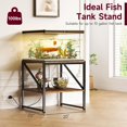 thumbnail image 3 of 20" Small Nightstand with Charging Station, Mini Fridge Stand, Square Side Table, End Table for Living Room, Bedroom Beside Table, Table De Chevet,Rustic Brown, 3 of 14