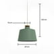 thumbnail image 2 of Lampara De Techo Colgante Macaron Retro Con Madera 28 Cm de Diámetro ilios innova  Verde, 2 of 9