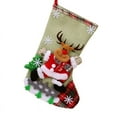 thumbnail image 2 of Pinkmall Linen large Christmas stocking, 2 of 7