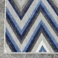 thumbnail image 3 of Superior Acacia Zigzag Indoor/Outdoor Area Rug, Grey, 7' 10" x 9' 10", 3 of 7