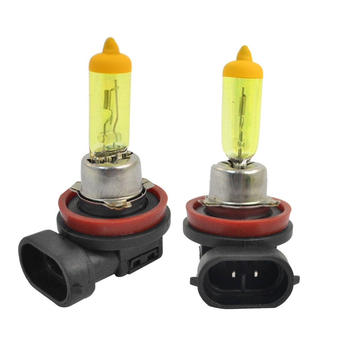 2 Pcs Auto Car 12V 55W Amber H11 Headlight Fog Light Halogen Spare Bulb