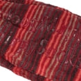 thumbnail image 2 of BambooMN Women's Heart Stripes Slippers Non-Slip Grips - Red Stripes - Large - 1 Pair, 2 of 6