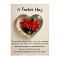 thumbnail image 1 of Abrazo de bolsillo con flor de nacimiento y poemas de aliento curativo. Recuerdo de corazón transparente con flor de nacimiento, regalo sentimental portátil., 1 of 8