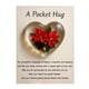 thumbnail image 1 of Abrazo de bolsillo con flor de nacimiento y poemas de aliento curativo. Recuerdo de corazón transparente con flor de nacimiento, regalo sentimental portátil., 1 of 8