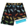 thumbnail image 3 of GYRATEDREAM Boys Swim Trunks Compression Boxer Brief Liner Bathing Suit Quick Dry Beach Swimsuit Shorts for 14-16T, 3 of 9