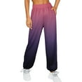 thumbnail image 5 of njshnmn Wide Leg Sweatpants for Women Fall Jogger Pants Trendy Lounge Trousers, XXL, 5 of 6