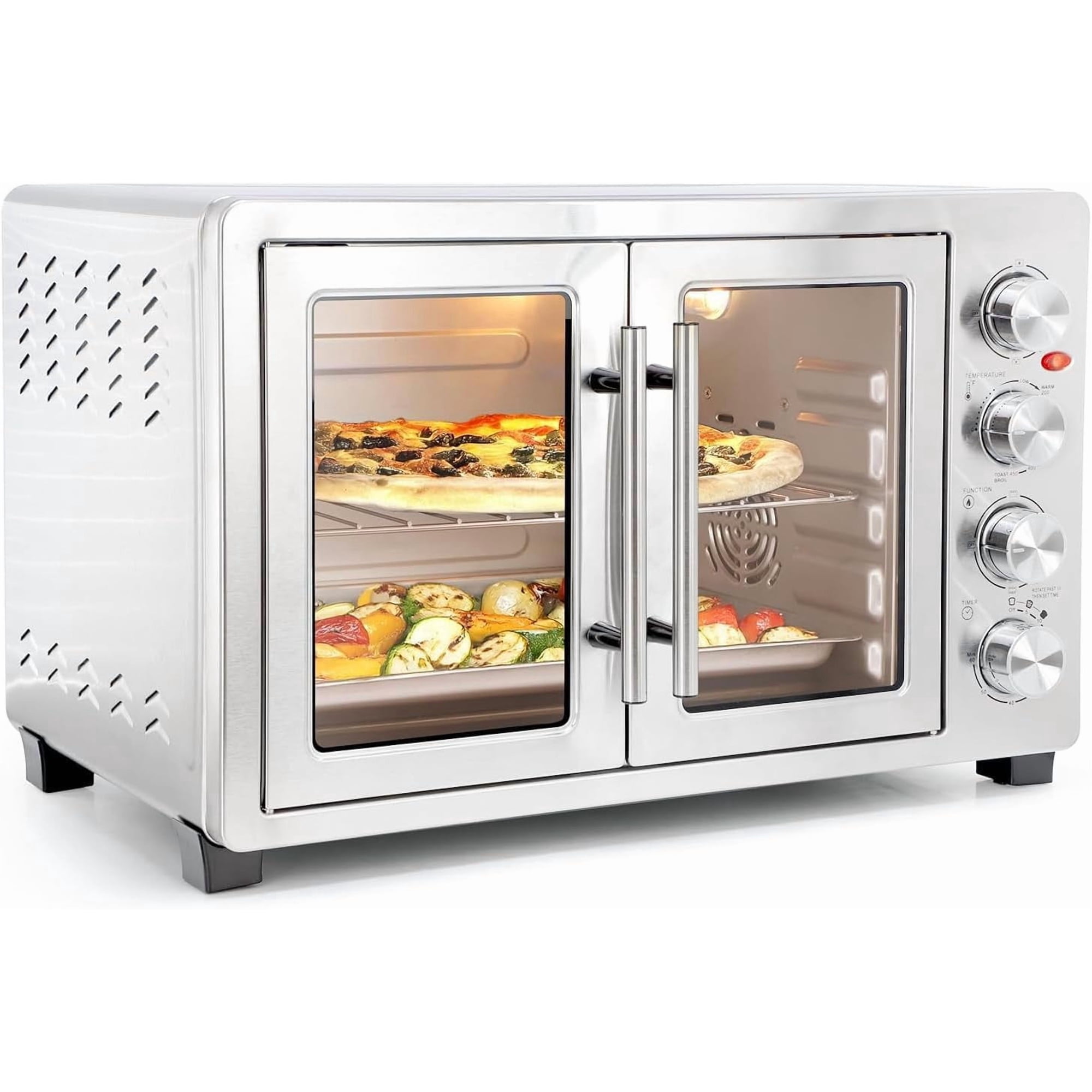 47.6 Quart Electric French Door Rotisserie Convection Countertop Oven, 1800W, Stainless Steel – MCOV-5000