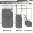 thumbnail image 2 of Juego de Toallas de Baño de 8 Piezas, Suave y Agradable para La Piel Vellón de Coral Toalla, Super Absorbente y Secado Rápido, Lavable a Máquina, Toallas Baño para Hogar, Hotel, Gimnasio(Gris Oscuro), 2 of 8
