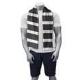 thumbnail image 2 of Striped Gym Towel, Abstract Monochrome Vertical Stripes Repetitive Classical Basic Print, One-Sided Quick Dry Microfiber for Beach Fitness & Swimming, 60" x 30", Charcoal Grey and White, by Ambesonne, 2 of 2