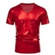 thumbnail image 4 of pstuiky camisetas de manga corta para hombre, Blusa informal de verano con cuello en V y manga corta para hombre camisetas de hombre l, 4 of 9