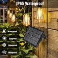 thumbnail image 5 of 50FT Solar String Lights Outdoor Waterproof, Patio Lights with Remote Control & 18+1 Dimmable ST38 Edison Bulbs Shatterproof,Solar Powered String Lights for Outside Garden Backyard, 5 of 7