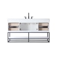 thumbnail image 2 of Elegant Lighting VF29260WH Caroline 60" Free Standing Single Basin Vanity Set - White, 2 of 7