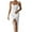 White, variant on hotojiny Satin Dresses for Women Silk Sleeveless Spaghetti Strap Party Midi Dresses Cocktail Ruffle Hem Slim Bodycon Clubwear