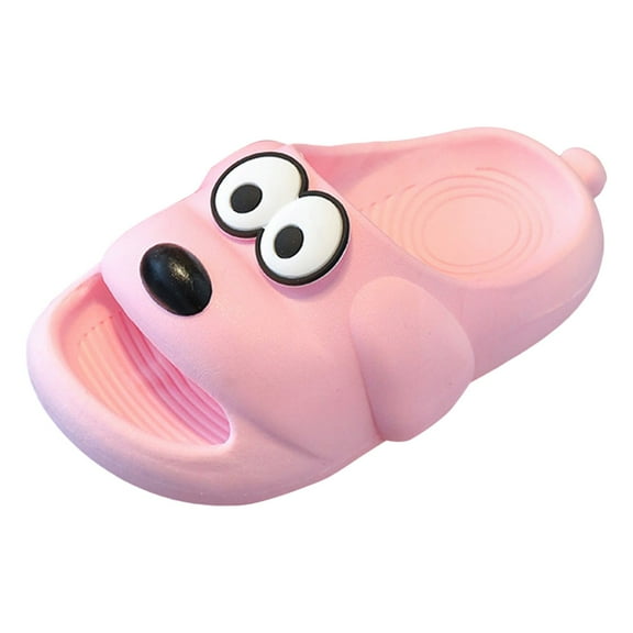 Cathalem Toddler Boy Slippers Cloud Slides for Kids, Shower Slippers Bathroom Pool Sandals,Boys Girls Comfy Thick Sole Slippers,Summer Non-Slip Beach Shoes (Pink,13.5)