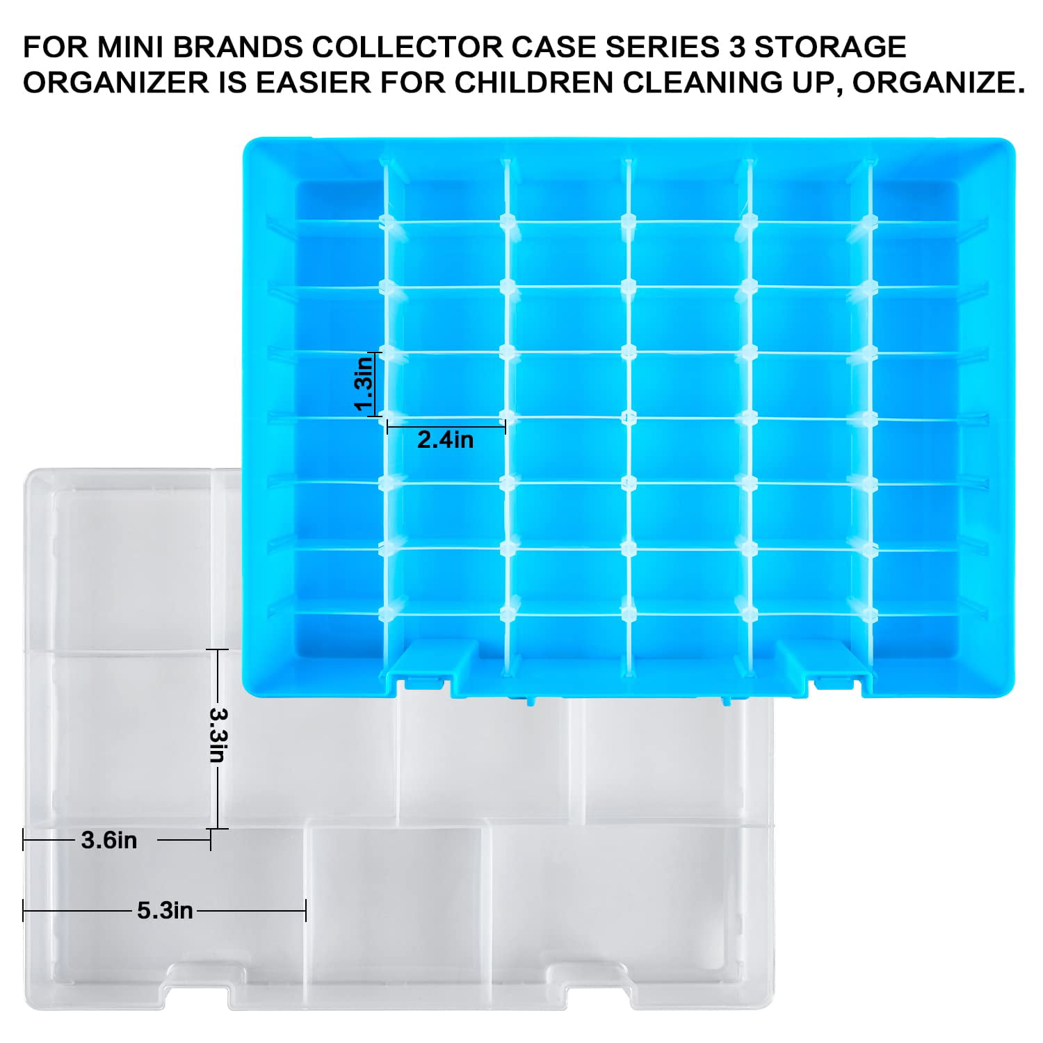 Aptbyte Collector Case Compatible with 5 Surprise Mini Brands Toys Series 1  2 3, 18 Independent