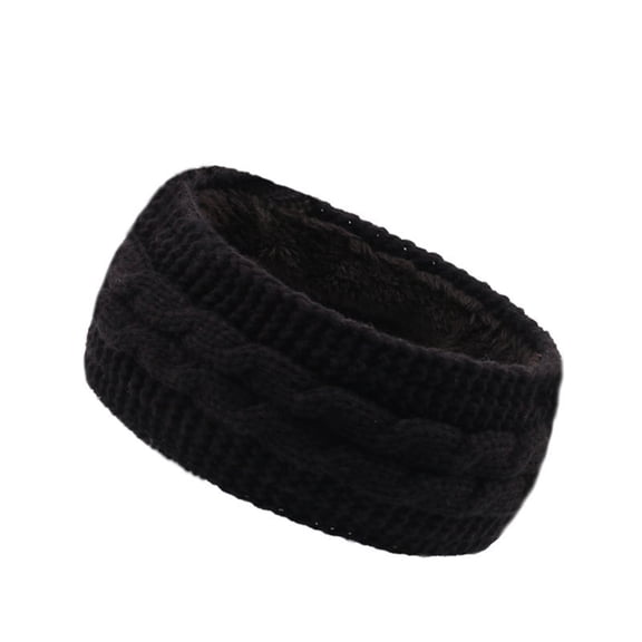 Nrmvnmi Womens Ear Warmers Headbands Winter Warm Fuzzy Cable Knit Head Wrap Fleece Lined Gifts